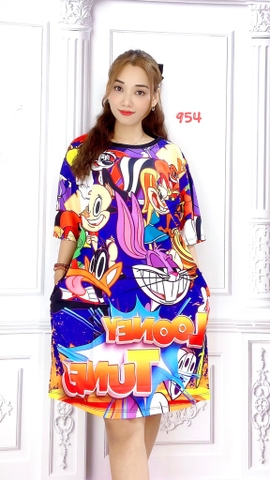 Đầm Suông Nữ Big Size XL - D954