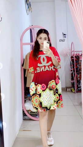 Đầm Suông Nữ Big Size XL - D1542