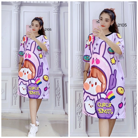 Đầm Suông Nữ Big Size XL - D2105