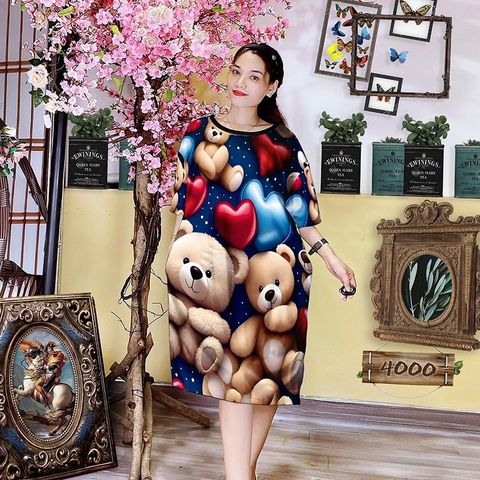 Đầm Suông Nữ Big Size XL - D4000