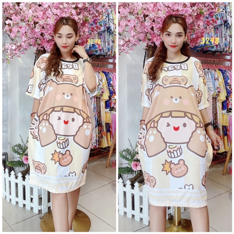 Đầm Suông Nữ Big Size XL - D3298
