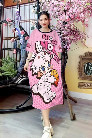 Đầm Suông Nữ Big Size XL- DD4155