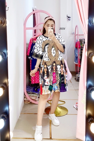 Đầm Suông Nữ Big Size XL - D2034