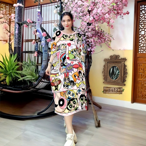 Đầm Suông Nữ Big Size XL - DD4413