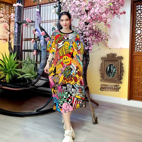 Đầm Suông Nữ Big Size XL - DD4407