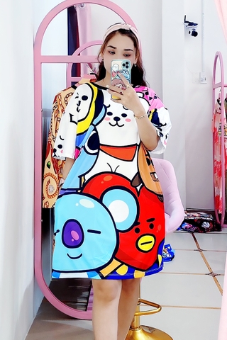 Đầm Suông Nữ Big Size XL - D1008