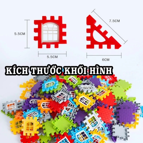 Lego nhà khối 3D