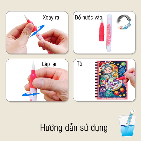 Tranh tô màu nước ma thuật