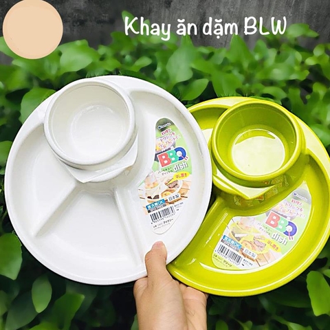 Khay ăn dặm cho bé Nhật Inomata( mẫu tròn)