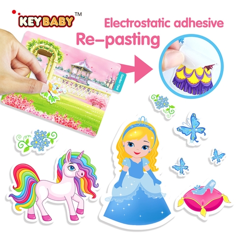 Tranh bóc dán thông minh cho bé nhiều chủ đề cho bé