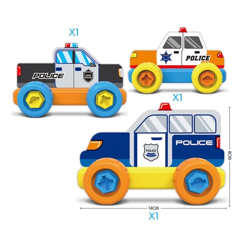 Bộ đồ chơi lắp ráp ô tô cho bé