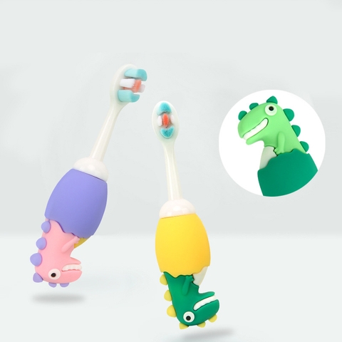Bàn chải đánh răng cho bé lông mềm hình khủng long