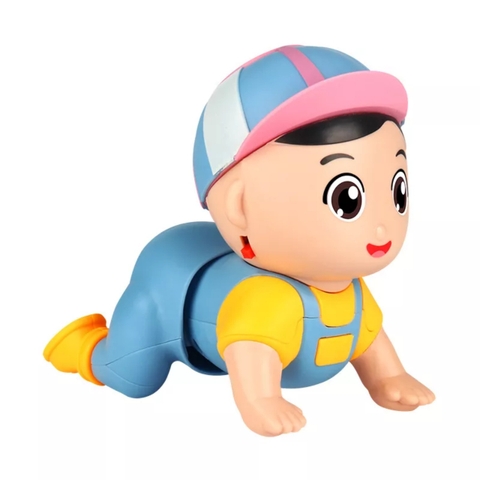 Đồ chơi em bé tập bò bé đội mũ phát nhạc