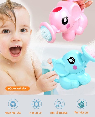 Đồ chơi nhà tắm voi phun nước