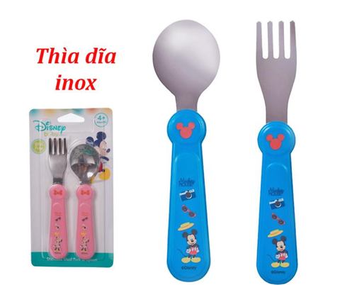 Set thìa dĩa inox Disney