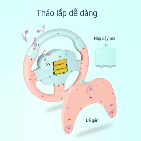 Đồ chơi vô lăng phát nhạc có đèn