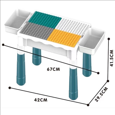 Bộ bàn ghế Lego đa năng cỡ nhỏ kèm 70 chi tiết