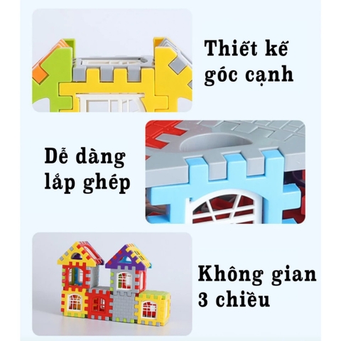 Lego nhà khối 3D
