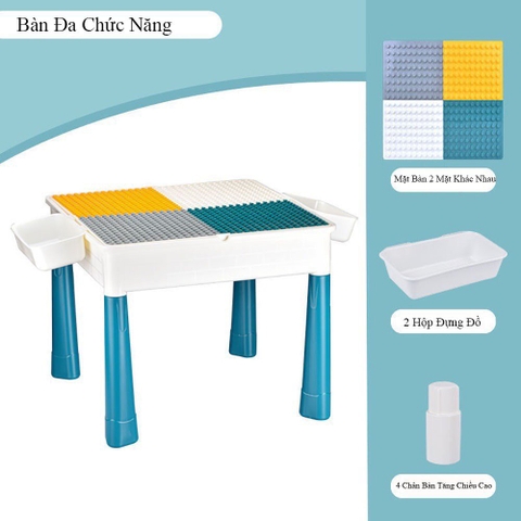 Bộ bàn ghế Lego đa năng cỡ nhỏ kèm 70 chi tiết