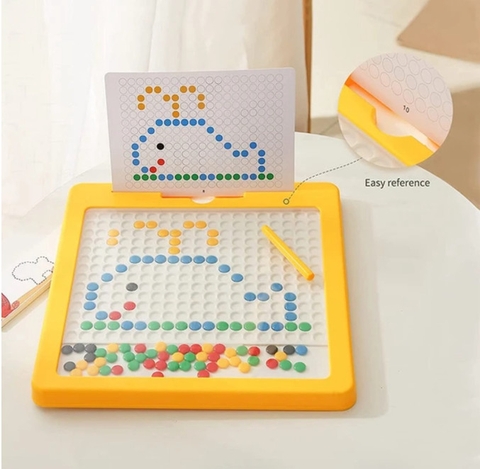 Bảng vẽ xếp hình hạt đậu năm châm từ tính