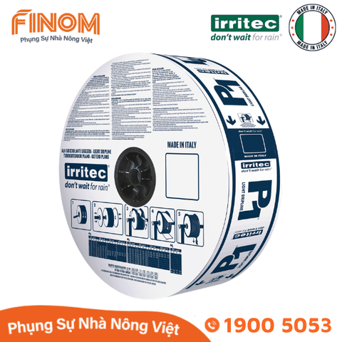 Dây nhỏ giọt P1 Irritec 16mm khoảng cách lỗ 30 cm cuộn 1700 mét