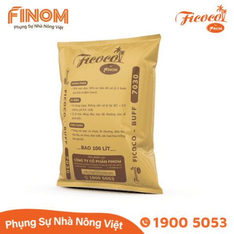 Giá thể xơ dừa xử lý Canxi 70/30
