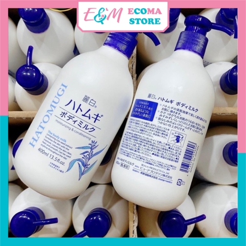 SỮA DƯỠNG THỂ LÀM TRẮNG DA HATOMUGI BODY MILK 400ML