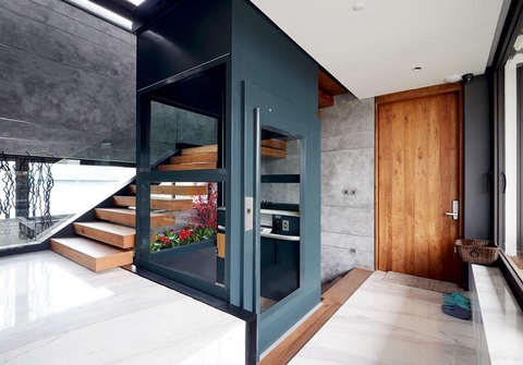 3 cách bố trí thang máy cho nhà ống, nhà phố hiệu quả