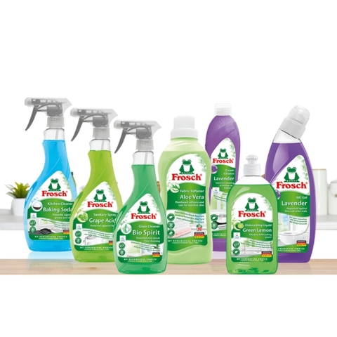 Quà tặng Frosch đơn từ 1,990,000₫: nước rửa chén, tẩy đa năng, vệ sinh phòng tắm, dầu mỡ, bồn cầu