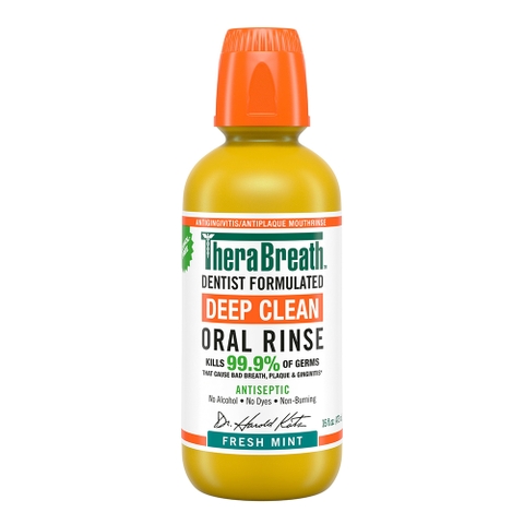[Hương Fresh Mint – Bạc Hà Tươi Mới] Nước súc miệng TheraBreath cho người lớn – Hết hôi miệng, mát miệng, hơi thở thơm lâu