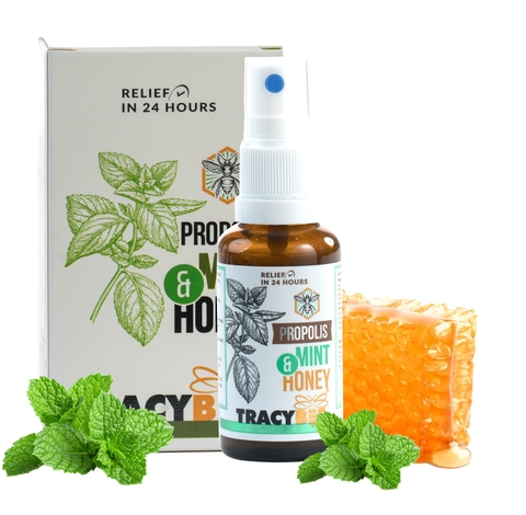 Keo Ong Xanh Tracybee Propolis Mint & Honey (Vị Bạc Hà 30ml) – Giảm Đau Họng, Ho, Viêm Họng Hiệu Quả