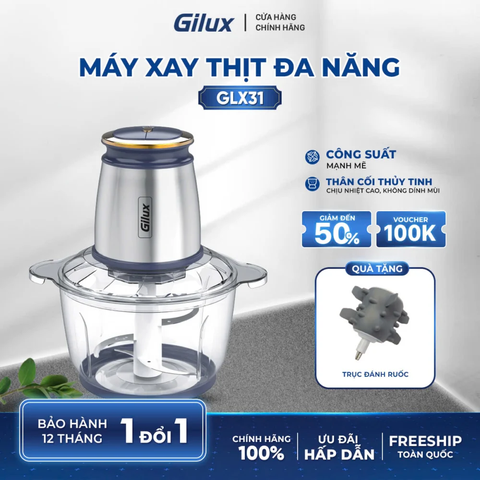 Máy xay đa năng Gilux GLX 31 – Xay thịt nhuyễn, làm ruốc tơi