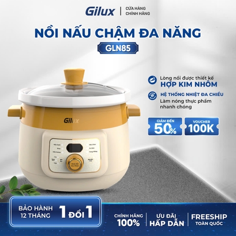 Nồi kho hầm điện Gilux GLN85 Giữ trọn dinh dưỡng – Giải pháp hoàn hảo cho Món Hầm, Kho, Ninh Xương