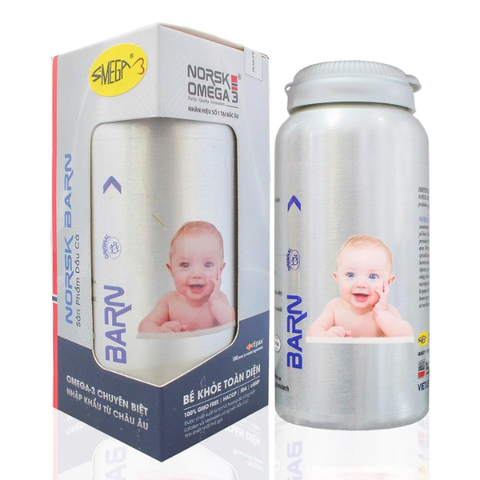 Norsk BARN –  Dầu Cá Omega 3 Bé Khỏe Toàn Diện đến từ Na Uy (Hộp 90 viên)