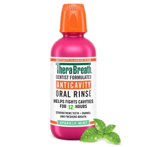 [Hương Sparkle Mint – Bạc Hà Lấp Lánh] Nước súc miệng TheraBreath cho người lớn – Hết hôi miệng, mát miệng, hơi thở thơm lâu