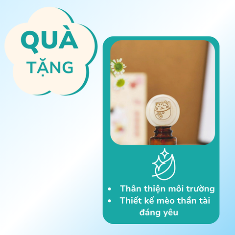 Hàng Trưng Bày - (QUÀ TẶNG) Gỗ Thông Tròn MÈO THẦN TÀI – Khuếch Tán Tinh Dầu Thơm Phòng Siêu Tiện Lợi