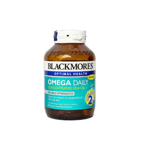 Viên Uống Dầu Cá Blackmores Omega Daily Concentrated Fish Oil Nâng Cao Sức Khỏe Bổ Mắt Đẹp Da Chống Lão Hóa Lọ 90 Viên