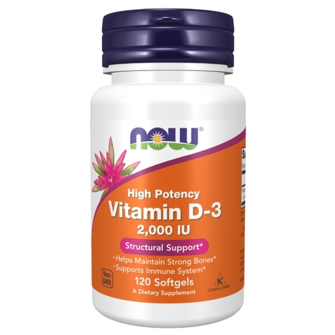 Now Vitamin D3 2000IU (120 Viên)