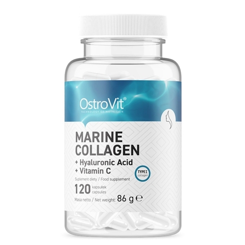 OstroVit - Marine Collagen + Hyaluronic Acid + Vitamin C (120 viên)