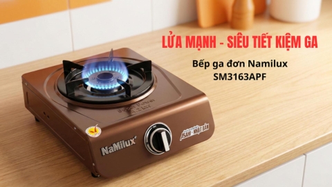 Review nhanh bếp ga đơn Namilux SM3163APF | Lửa xanh mạnh, ít tốn ga