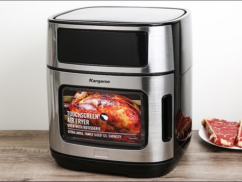 8 nồi chiên không dầu nắp kính giúp bạn dễ dàng quan sát thức ăn khi nấu