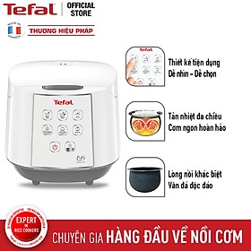 Nồi cơm điện tử Tefal 1.8 lít RK733168 lòng nồi niêu vân đá