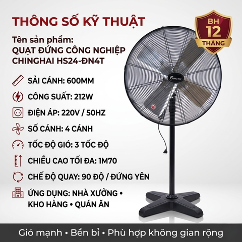 Quạt Đứng ChingHai CN24