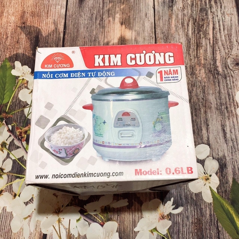 Nồi Cơm Điện Mini Kim Cương 0.6 Lít KC-0.6LR