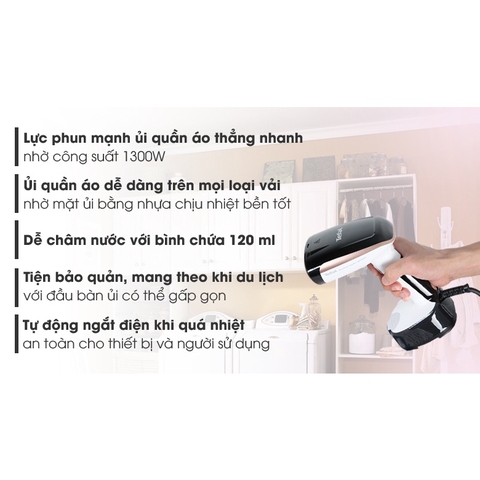 Bàn ủi du lịch cầm tay Tefal DT3030E0