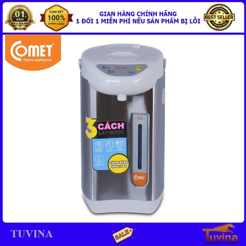 Bình Thủy Điện Comet CM3217 3.4 Lít