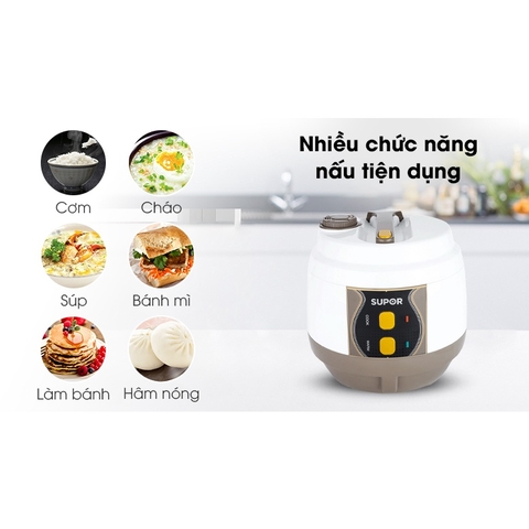Nồi Cơm Điện Lòng Niêu 1.8 Lít Supor CFXB50YB13VN-50