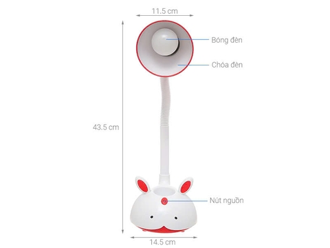 Đèn bàn học Comet CT411 - Bảo hành 12 tháng (có sẵn bóng đèn LED)