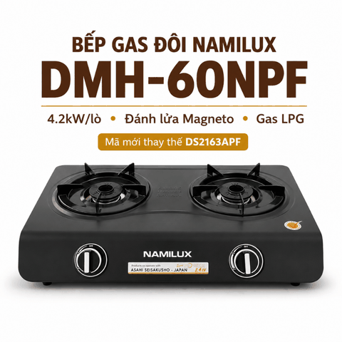 Bếp Gas Đôi Namilux DMH-60NPF Công Suất Cao 8.4kW
