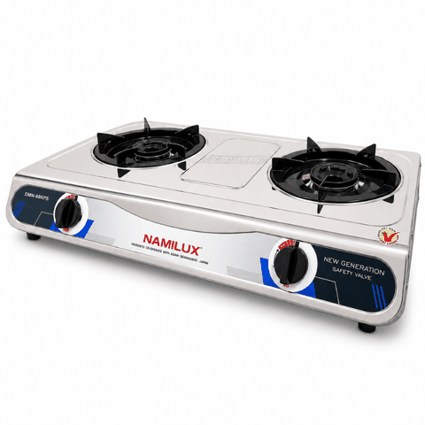 Bếp Gas Đôi Namilux Mặt Inox DMN-68KPS (NA-682DSM) – Đánh Lửa Magneto